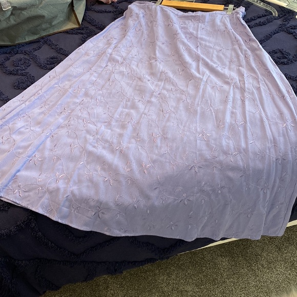 Coldwater Creek Lavender Skirt side zip, elastic waist, size XL GUC - Picture 7 of 11